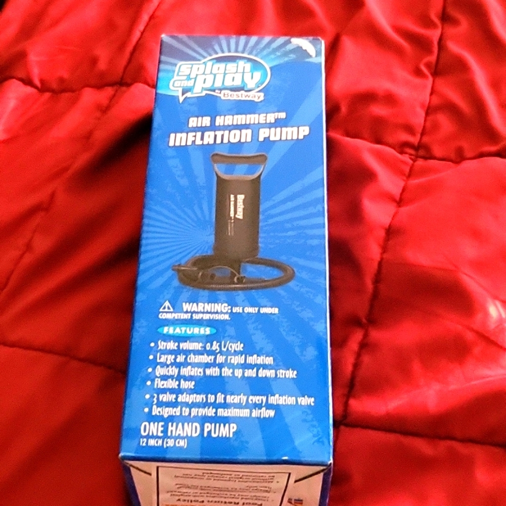 Nwt..splash and play air hammer inflation pump